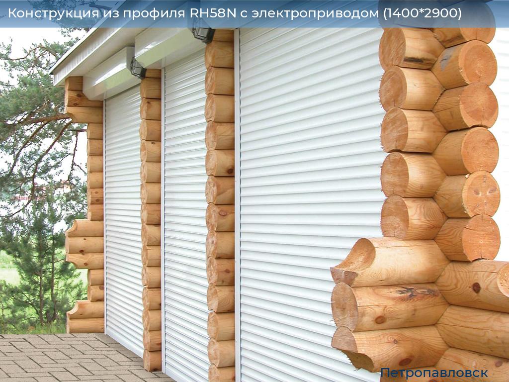 Конструкция из профиля RH58N с электроприводом (1400*2900), petropavlovsk.doorhan.ru