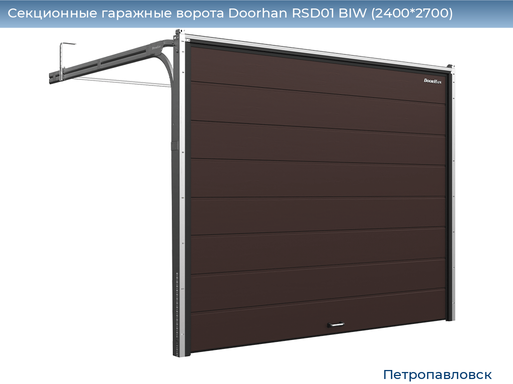 Секционные гаражные ворота Doorhan RSD01 BIW (2400*2700), petropavlovsk.doorhan.ru