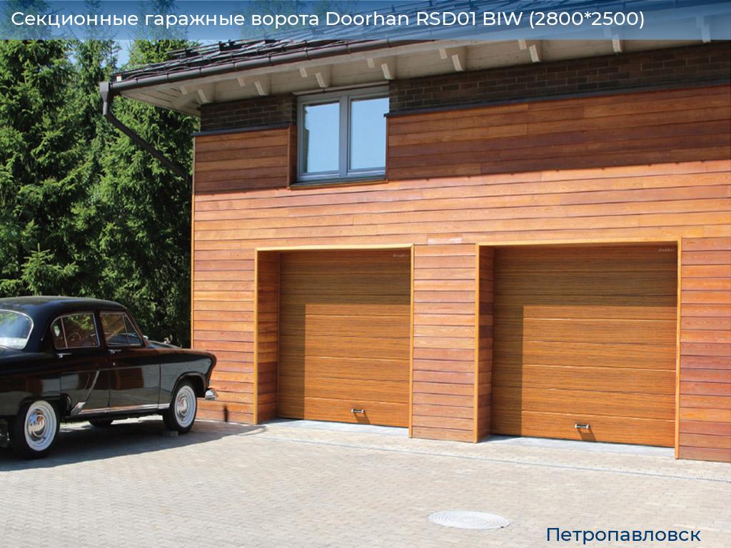 Секционные гаражные ворота Doorhan RSD01 BIW (2800*2500), petropavlovsk.doorhan.ru